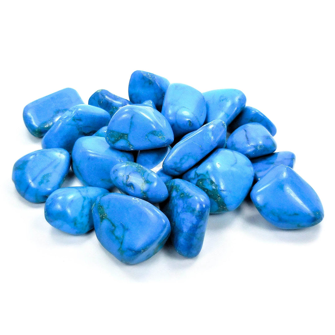 Turquoise Howlite (3 Pcs) Tumbled Gemstones CE5