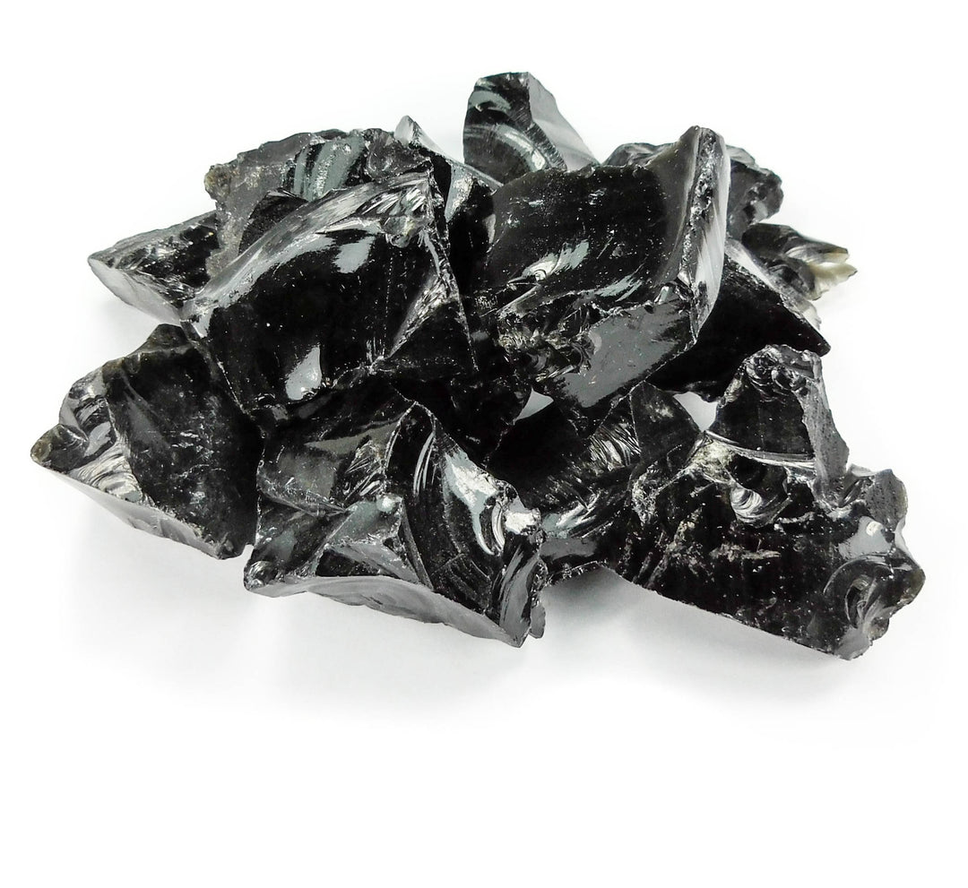 Black Obsidian (3 Pcs) Raw Volcanic Glass