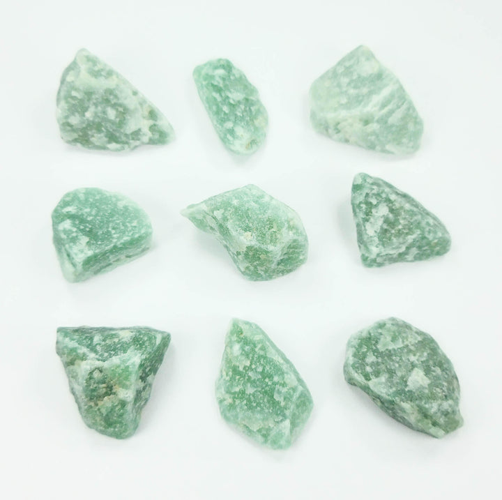 Rough Green Aventurine (3 Pcs) Raw Stones Rocks Crystals