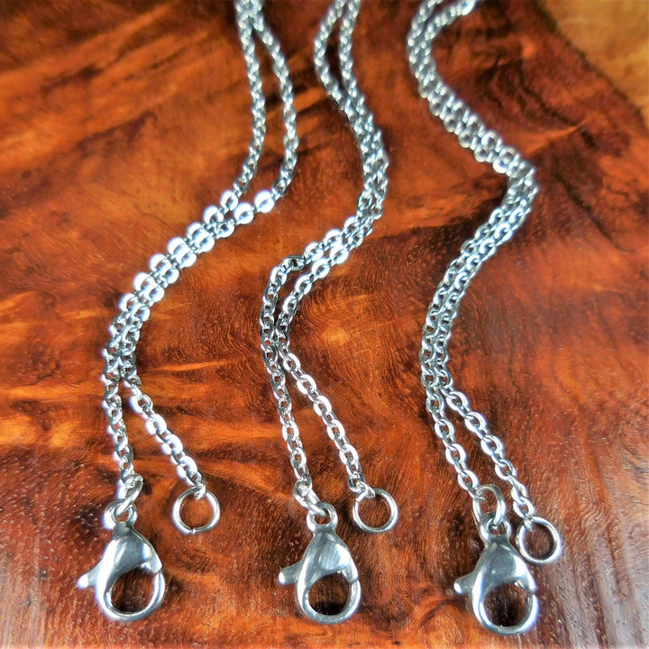 Stainless Steel Necklace Chains - 316 Grade Link Chain - Lobster Claw Clasp