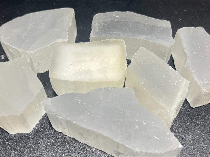 Ulexite TV Rock Crystal (1/2 lb) 8 oz Bulk Wholesale Lot Half Pound Stones Rough Raw Gemstones Natural Crystals