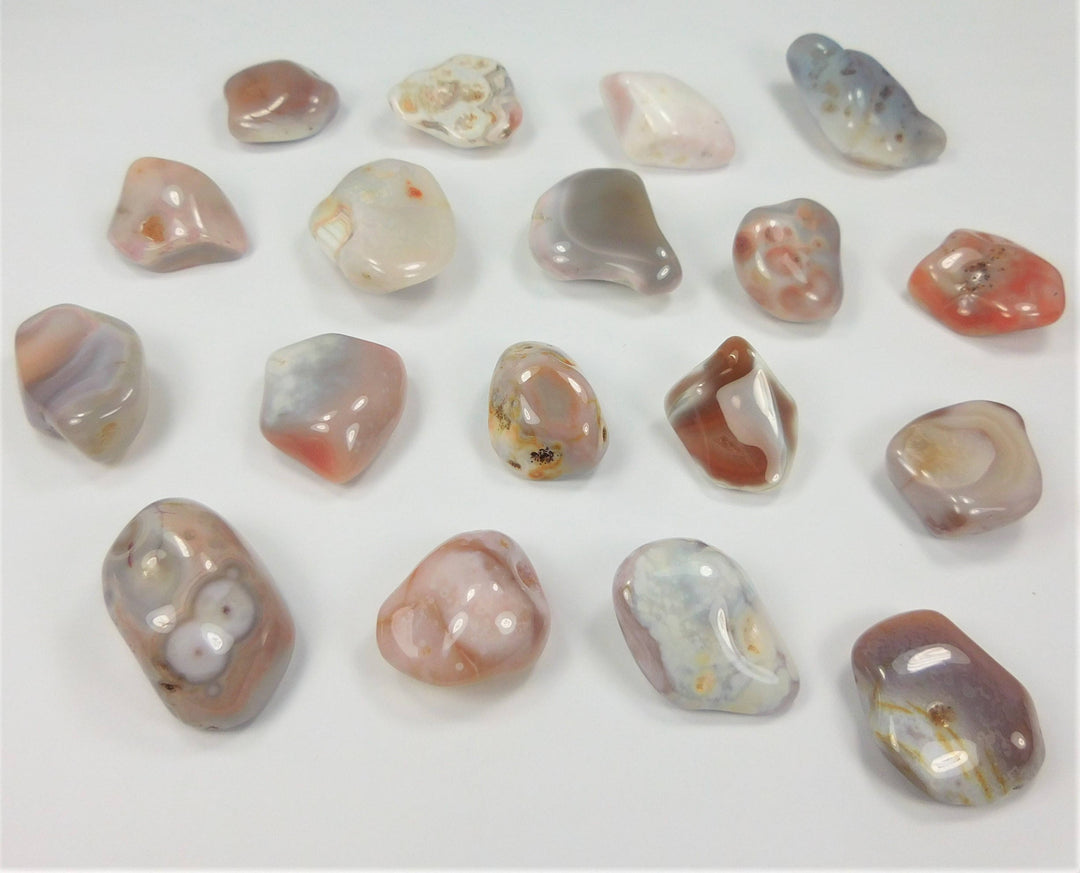 Pink Botswana Agate (3 Pcs) Tumbled Gemstones CR14