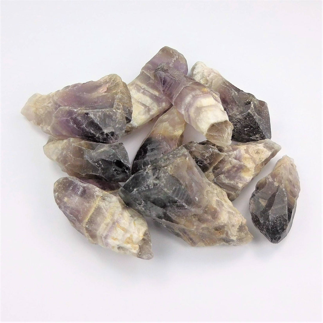 Bulk Wholesale Lot (1 LB) Chevron Banded Amethyst - One Pound Raw Stones