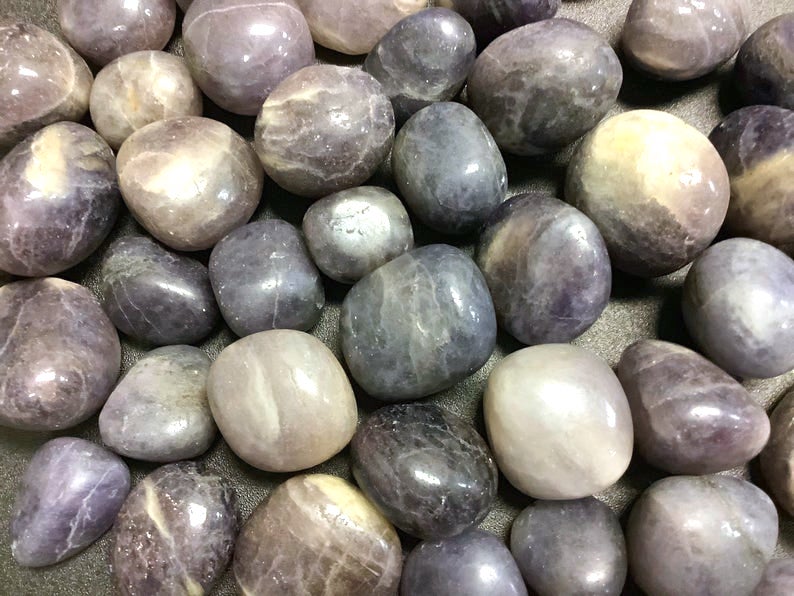 Bulk Wholesale Lot 1 Kilo (2.2 LBs) Iolite - Tumbled Stones
