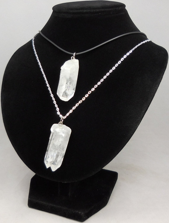 Raw Quartz Crystal Pendant Large Rough Clear Point Necklace Charm Healing Crystals and Stones Jewelry