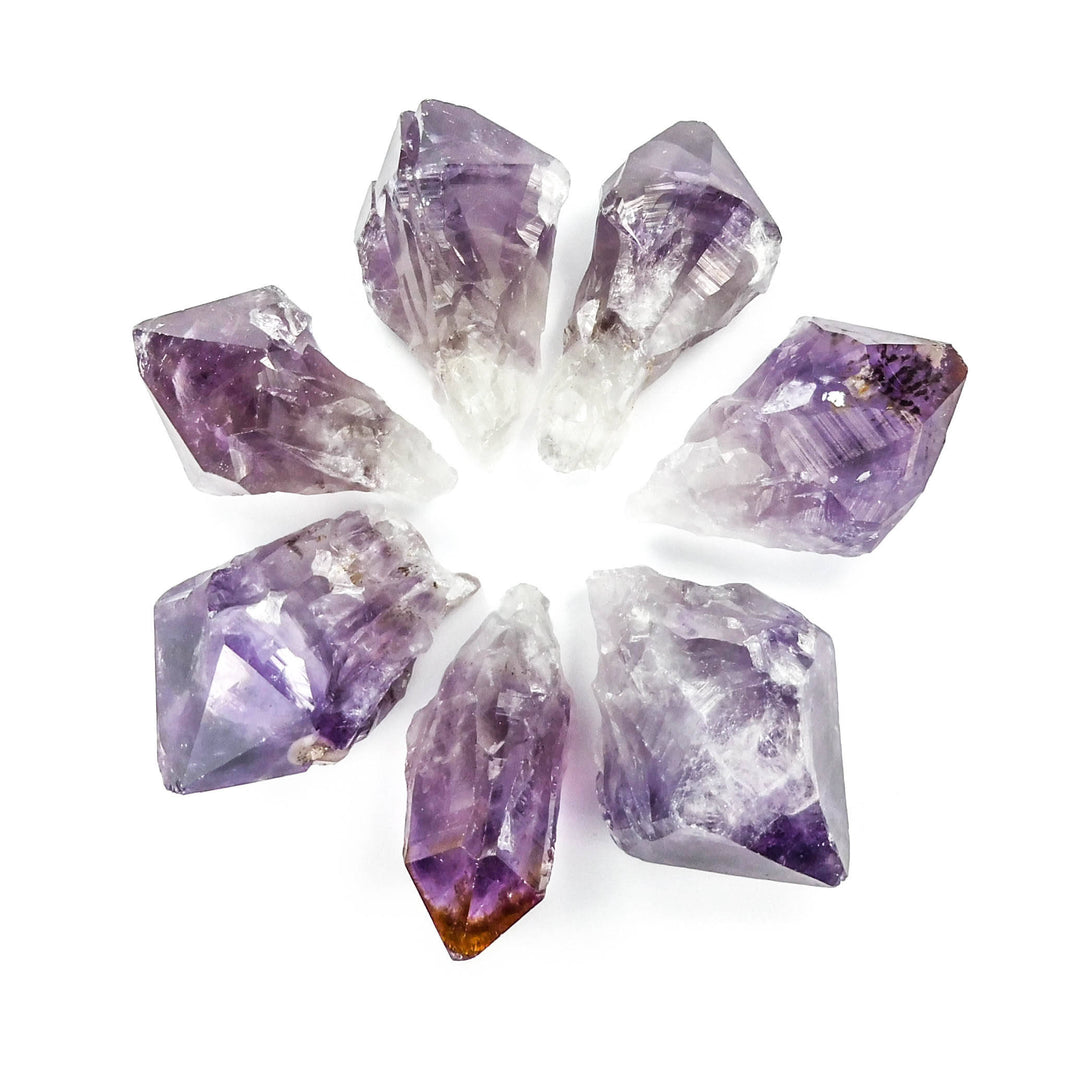 Large Dark Purple Amethyst Crystal Point (3 Pcs) Grade A  Natural Stone Gemstone