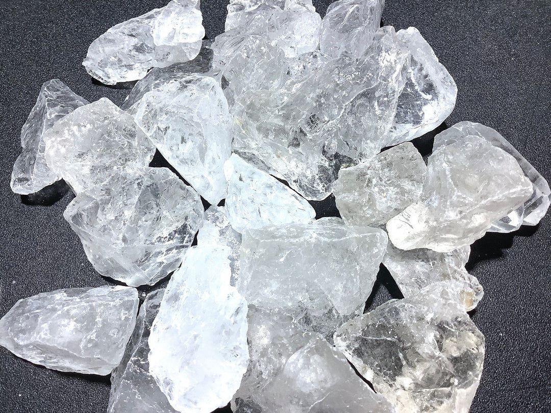 Bulk Wholesale Lot 1 LB - Raw Clear Quartz Crystal - One Pound Rough Stones Natural Gemstones Crystals