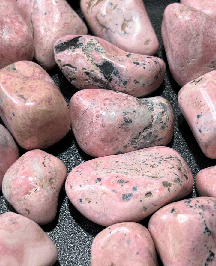 Bulk Wholesale Lot 1 LB - Pink Rhodonite - One Pound Tumbled Polished Stones Natural Gemstones Crystals