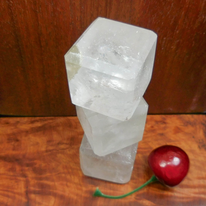Quartz Crystal Cube - Carved Gemstone Block - Polished Stone Cubes