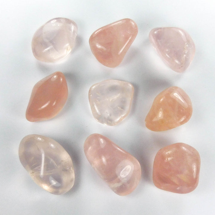 Gemmy Rose Quartz (1 Pc) Pink Tumbled Crystal