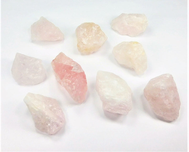 Rough Rose Quartz Crystal (1/2 lb) 8 oz Bulk Wholesale Lot Half Pound Stones Raw Gemstones Natural Crystals