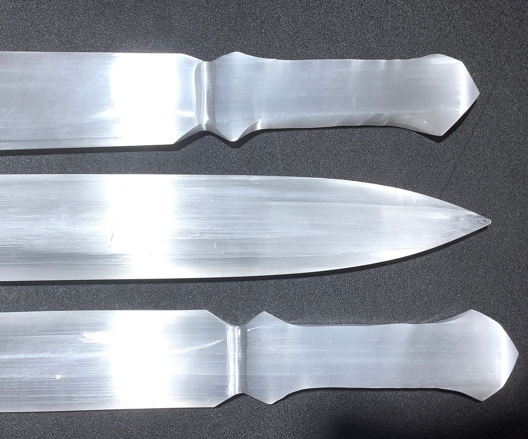 Wholesale Bulk Lot (3 Pack) Selenite White Crystal Sword