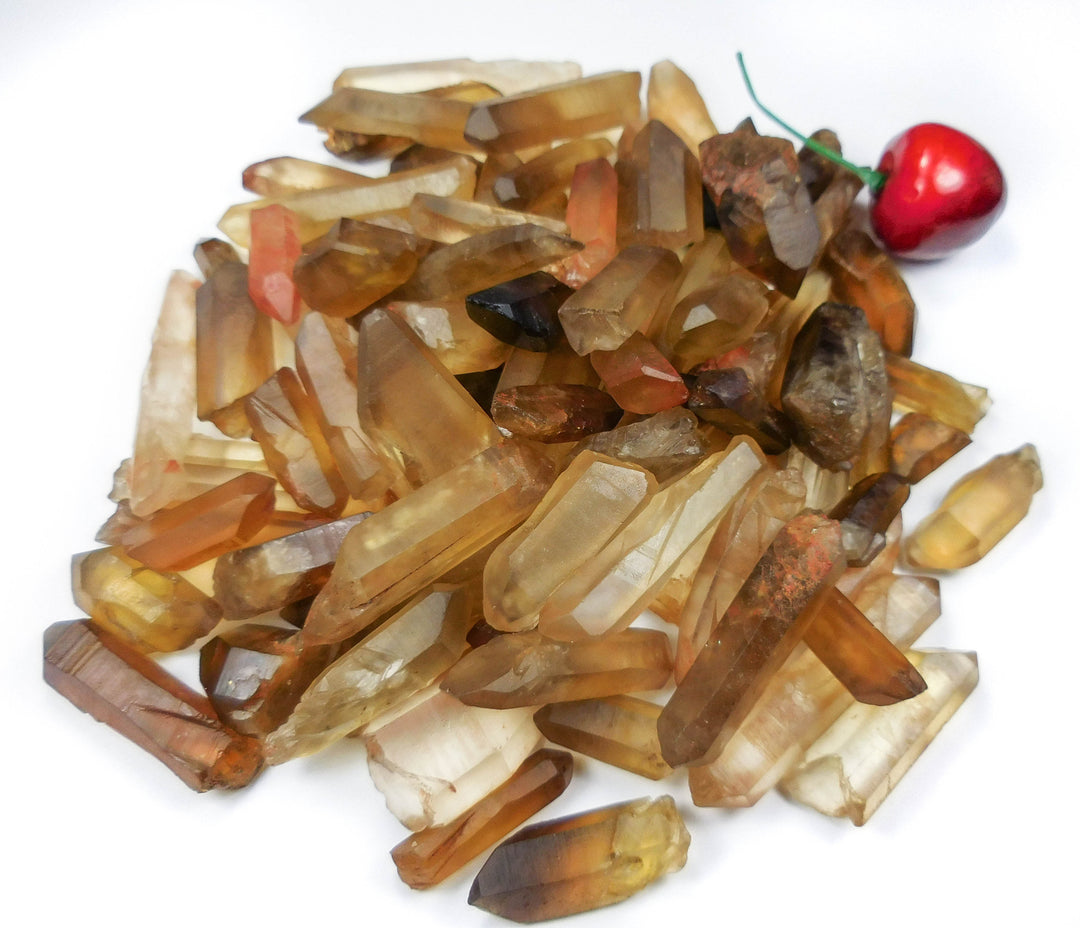 Bulk Wholesale Citrine Lot 50 Grams ( 10 to 15 pcs ) Natural Untreated Crystal Points from Congo Rough Raw Healing Crystals And Stones