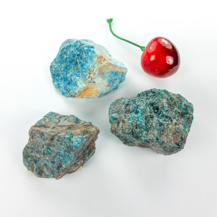 Bulk Wholesale Lot (1 LB) Blue Apatite - One Pound Raw Stones