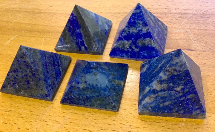 Wholesale Bulk Lot (5 Pcs) Lapis Lazuli Crystal Pyramids
