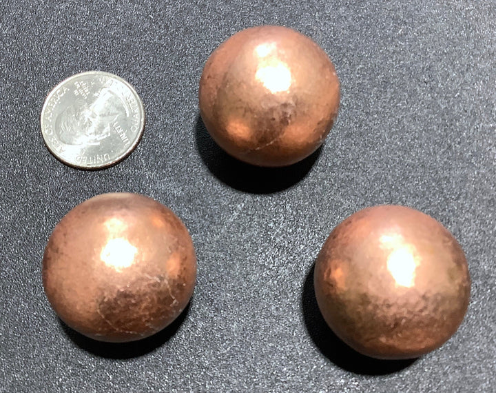 Copper Crystal Ball -  Sphere  Orb 1 Inch